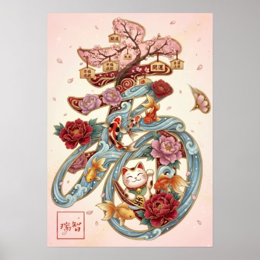 Kotobuki: Calligraphy "Celebration"260020226 Poster (Voorkant)