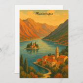 Kotor Bay Montenegro Vintage Adria Coast (Voorkant / Achterkant)