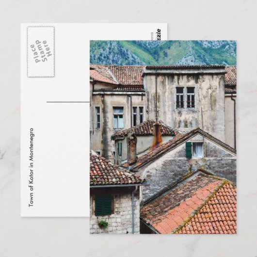 Kotor in Montenegro Briefkaart (Voorkant / Achterkant)