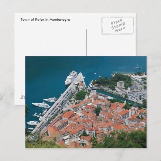 Kotor in Montenegro Briefkaart (Voorkant / Achterkant)