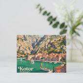 Kotor Montenegro Briefkaart (Staand voorkant)