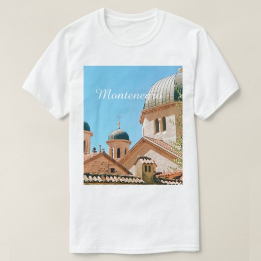 Kotor, Montenegro reis souvenir T-shirt (Design voorkant)