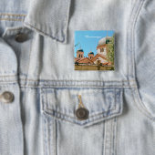 Kotor, Montenegro reis souvenir Vierkante Button 5,1 Cm (In situ)