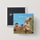 Kotor, Montenegro reis souvenir Vierkante Button 5,1 Cm (Voorkant /achterkant)