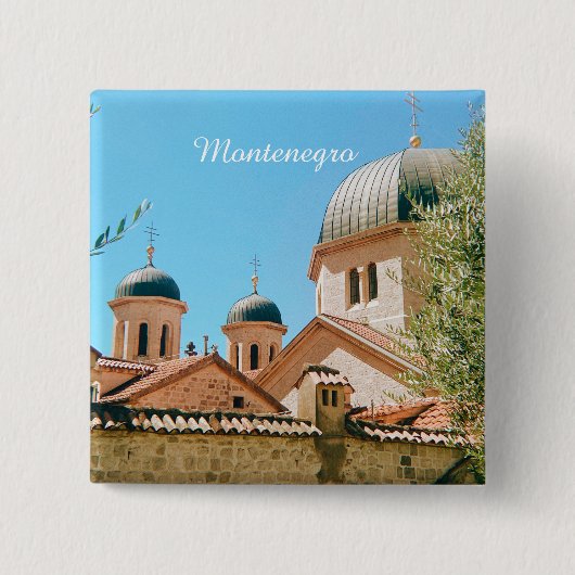 Kotor, Montenegro reis souvenir Vierkante Button 5,1 Cm (Voorkant)