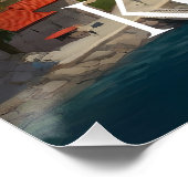 Kotor Montenegro Reisposter Perfect Poster (Hoek)