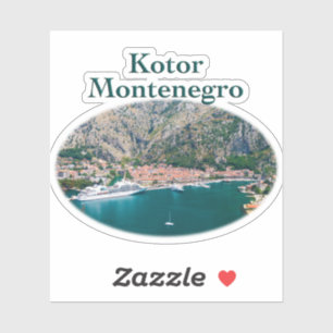 Kotor, Montenegro: Stari Afstudeerder Sticker