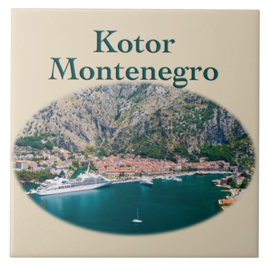 Kotor, Montenegro: Stari Afstudeerder Tegeltje (Voorkant)