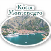 Kotor, Montenegro: Stari Grad Sticker (Voorkant)
