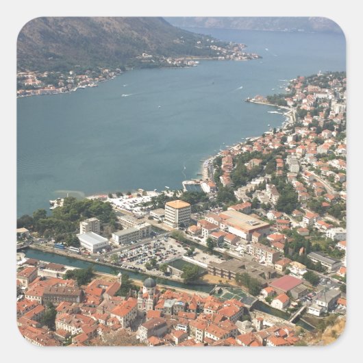 Kotor, Montenegro Vierkante Sticker (Voorkant)