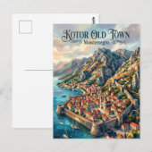 Kotor Oude Stad Montenegro Briefkaart (Voorkant / Achterkant)