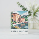 Kotor Scheepvaartmuseum Briefkaart Reisgeschiedeni (Staand voorkant)
