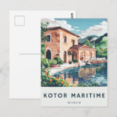 Kotor Scheepvaartmuseum Briefkaart Reisgeschiedeni (Voorkant / Achterkant)