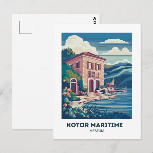 Kotor Scheepvaartmuseum Briefkaart Reizen (Voorkant / Achterkant)