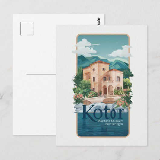 Kotor Scheepvaartmuseum Briefkaart Reizen #Histor (Voorkant / Achterkant)