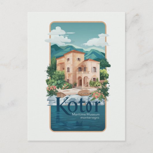 Kotor Scheepvaartmuseum Briefkaart Reizen #Histor (Voorkant)