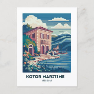 Kotor Zeemuseum Ansichtkaart Reizen Briefkaart