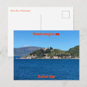 Kotorbaai in Montenegro reis Briefkaart (Voorkant / Achterkant)