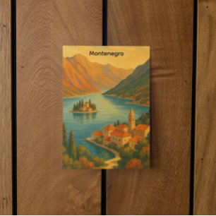 Kotorbaai Montenegro Oude Reislandschappen Briefkaart