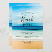 Kotropisch zee van de zomerpartij kaart (Voorkant / Achterkant)