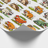 Kots & Krotfeest: Dierenchaos Cadeaupapier (Hoek)