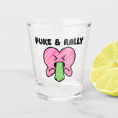 Kots & Rally Shotglas – Roze Harteditie Shot Glas (Voorkant)