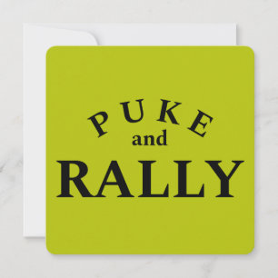 Kotsen en Rally Grappige Typografie Kaart