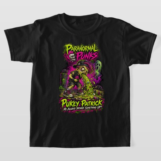Kotsmisselijk Patrick — Paranormale Punks T-shirt (Laagn)