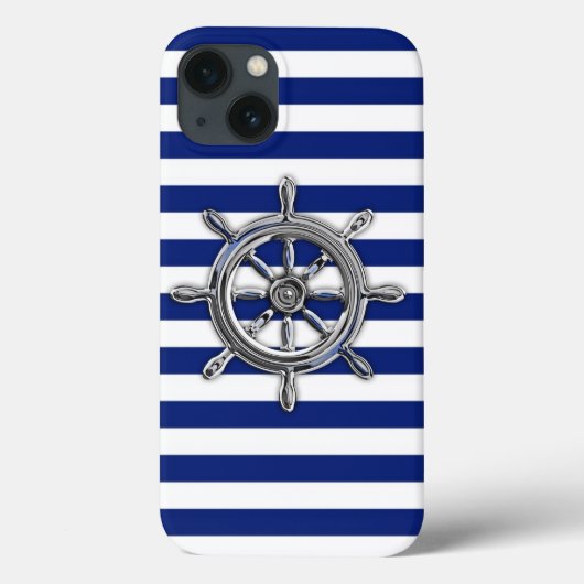 Kottenwiel op Nautical Stripes Case-Mate iPhone Case (Achterkant)