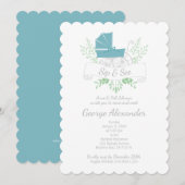  kotter of meisje SIP & SEE blue pram Kaart (Voorkant / Achterkant)