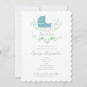 kotter of meisje SIP & SEE blue pram Kaart (Voorkant)