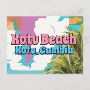 Kotu Beach Kotu, Gambia reisposter Briefkaart