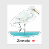 Kotuku Witte reiger Sticker (Vel)