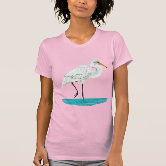 Kotuku Witte reiger T-shirt (Voorkant)