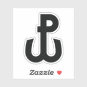 Kotwica Symbool Sticker (Vel)