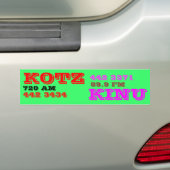 KOTZ KINU RADIO BUMPERSTICKER (Op auto)