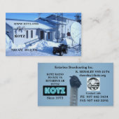 KOTZ RADIOKAARTEN VISITEKAARTJE (Voorkant / Achterkant)