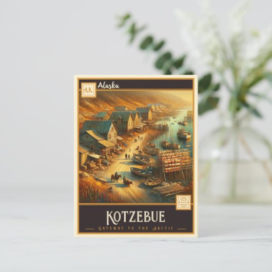 Kotzebue, Alaska |  BRIEFKAART (Staand voorkant)