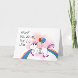 Kotzendes Einhorn Bedankkaart
