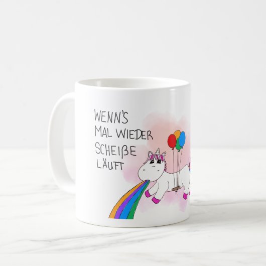 Kotzendes Einhorn Koffiemok (Voorkant links)