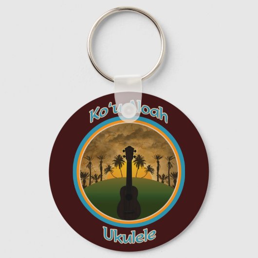 Ko'u Aloah Ukulele Sleutelhanger (Voorkant)