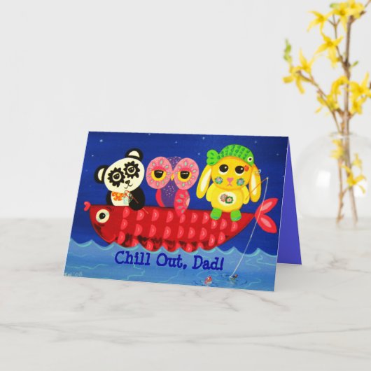 Kou uit - Vaderdag Kaart (Gele Bloem)