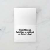 Kou uit voor Beste Papa Kaart (Binnen)