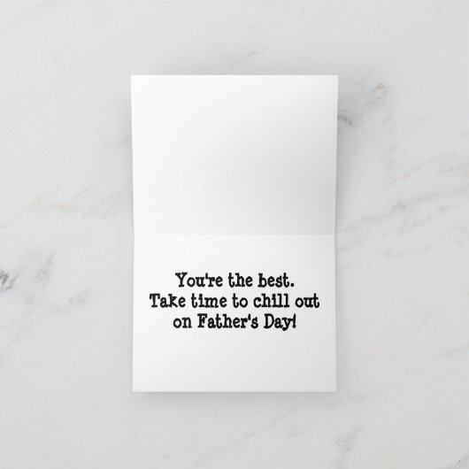 Kou uit voor Beste Papa Kaart (Binnen)
