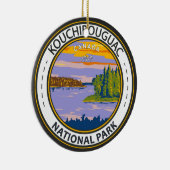Kouchibouguac National Park Travel  Badge Keramisch Ornament (Rechts)