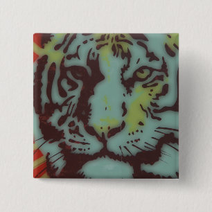KOUD AFBEELDING VAN DE KANT VAN DE KANT VIERKANTE BUTTON 5,1 CM