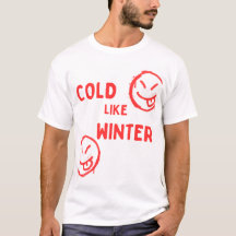 Koud als winter design shirt