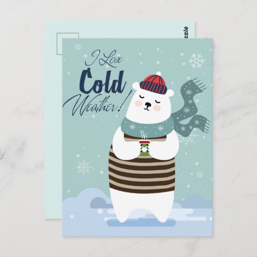 Koud Beer Briefkaart (Voorkant / Achterkant)