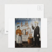 Koud bier (bord) van Niko Pirosmani Briefkaart (Voorkant / Achterkant)