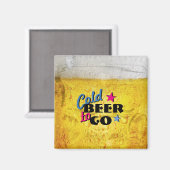 Koud bier om te gaan magneet (Voorkant / Achterkant)
